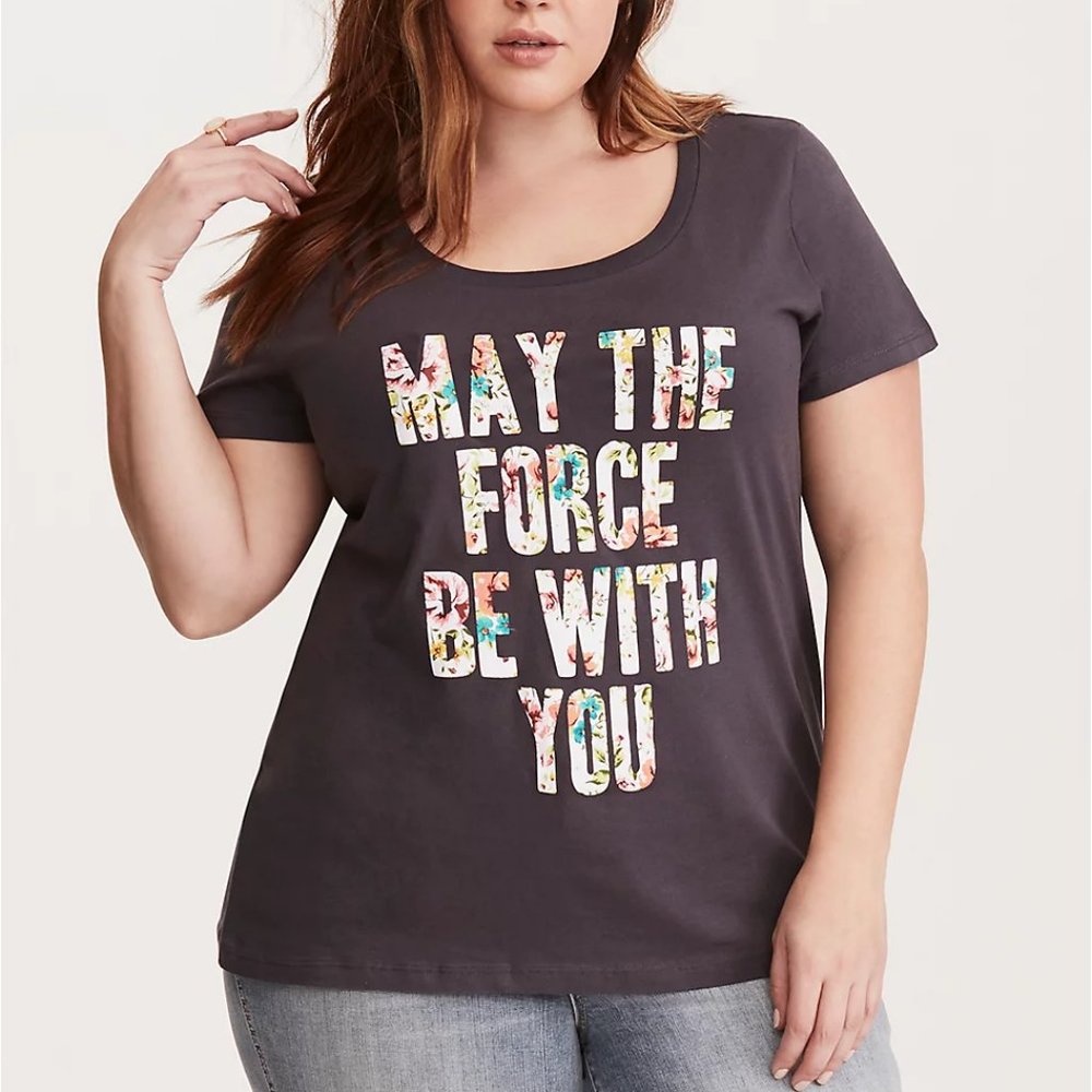 NWT Torrid Star Wars Slim Fit Crew Tee SZ2